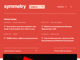 'symmetrymagazine.org' screenshot