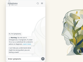 'symptoma.com' screenshot