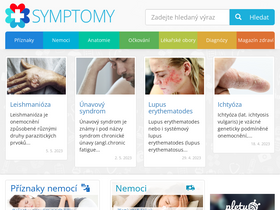 'symptomy.cz' screenshot