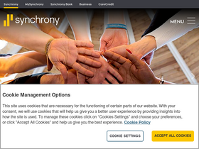'synchrony.com' screenshot