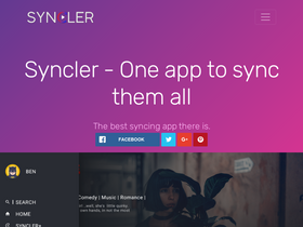 'syncler.net' screenshot