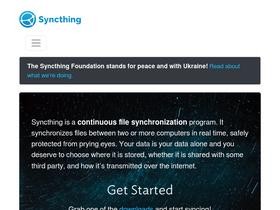 'syncthing.net' screenshot