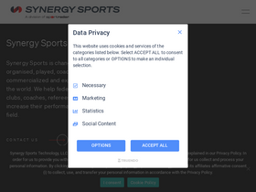 'synergysports.com' screenshot
