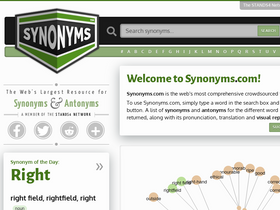 'synonyms.com' screenshot