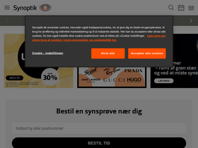 'synoptik.dk' screenshot
