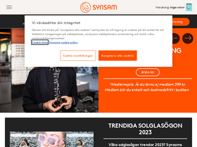 'synsam.se' screenshot