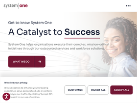 'systemone.com' screenshot