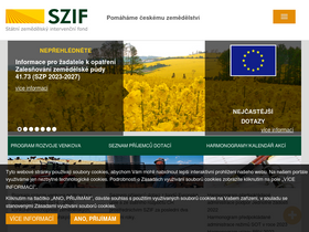 'szif.cz' screenshot