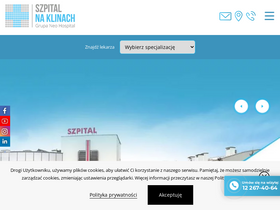 'szpitalnaklinach.pl' screenshot