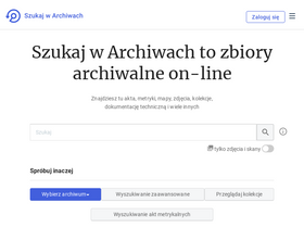'szukajwarchiwach.gov.pl' screenshot