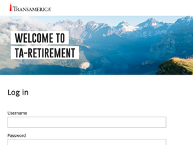 'ta-retirement.com' screenshot