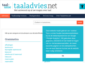 'taaladvies.net' screenshot