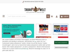 'tabak-welt.de' screenshot