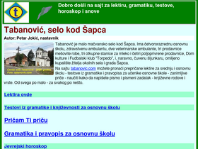 'tabanovic.com' screenshot
