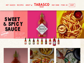 'tabasco.com' screenshot