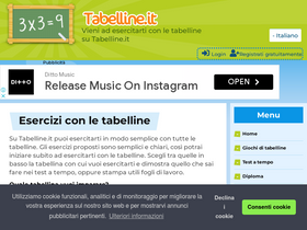'tabelline.it' screenshot