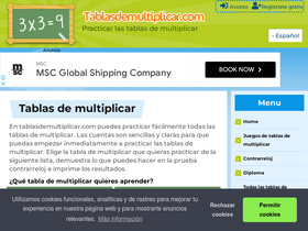 'tablasdemultiplicar.com' screenshot