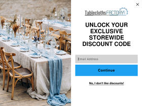 'tableclothsfactory.com' screenshot