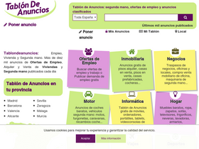 'tablondeanuncios.com' screenshot