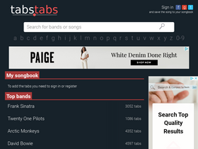 'tabstabs.com' screenshot