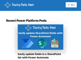 'tachytelic.net' screenshot