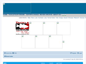 'tackletour.net' screenshot