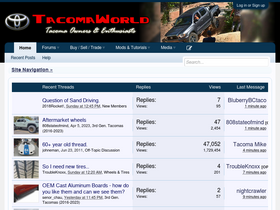 'tacomaworld.com' screenshot