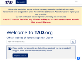 'tad.org' screenshot