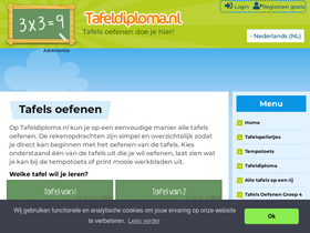 'tafeldiploma.nl' screenshot