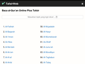 'tafsirweb.com' screenshot
