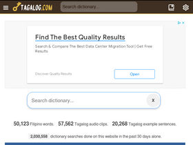 'tagalog.com' screenshot