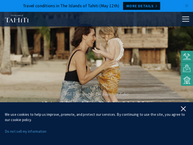 'tahititourisme.com' screenshot