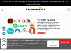 'taikhoanvip.net' screenshot