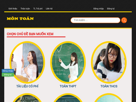 'tailieumontoan.com' screenshot