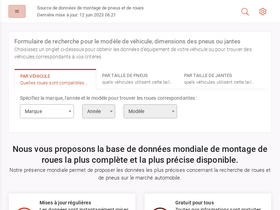 'taille-pneu.com' screenshot