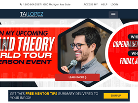 'tailopez.com' screenshot