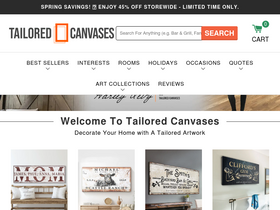 'tailoredcanvases.com' screenshot