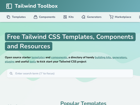 'tailwindtoolbox.com' screenshot