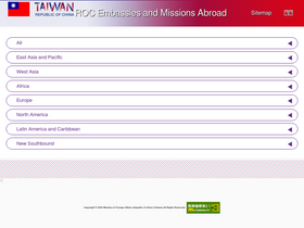 'taiwanembassy.org' screenshot