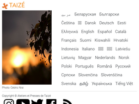 'taize.fr' screenshot