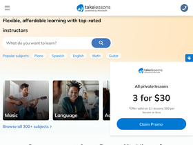 'takelessons.com' screenshot