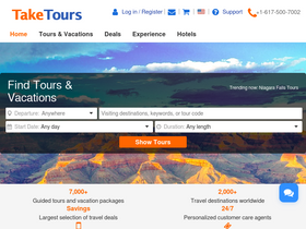 'taketours.com' screenshot