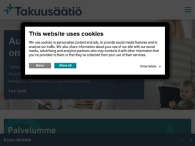 'takuusaatio.fi' screenshot