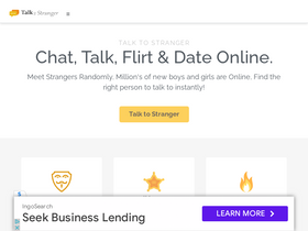 'talk2stranger.com' screenshot