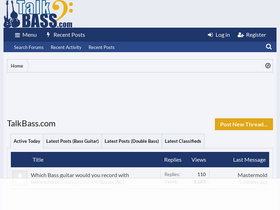 'talkbass.com' screenshot