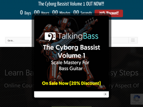 'talkingbass.net' screenshot