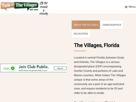 'talkofthevillages.com' screenshot