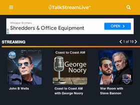 'talkstreamlive.com' screenshot