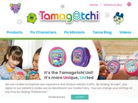 'tamagotchi.com' screenshot
