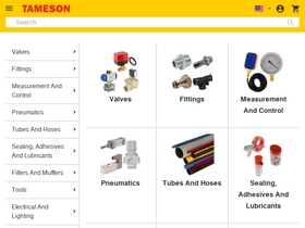 'tameson.com' screenshot